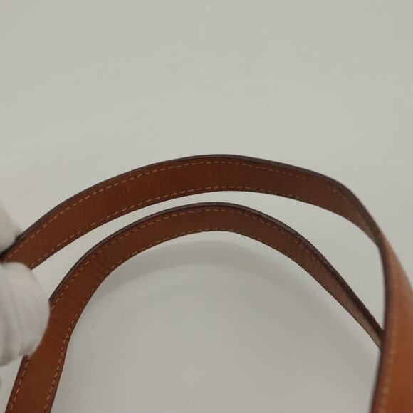 CELINE Macadam Canvas Hand Bag Pvc Leather Brown Gold - Picture 8 of 12